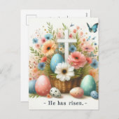 Hij is ontstaan feestdagenkaart (Voorkant / Achterkant)