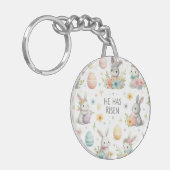Hij is ontstaan sleutelhanger (Voorkant Links)