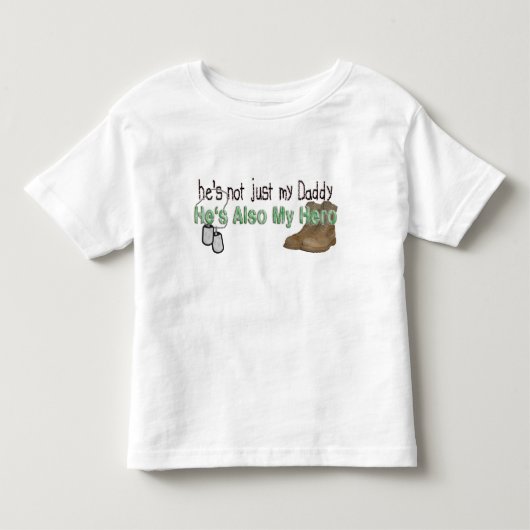 Hij is ook mijn held kinder shirts (Voorkant)