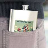 Hij is op de limiet tijd om het vrouwenwielrennen  flacon (Voorbeeld)