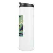 Hij is op de limiet tijd om het vrouwenwielrennen thermosbeker (Geroteerd rechts)