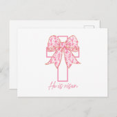 Hij is opgegroeid met cross-paas bloemen Coquette  Briefkaart (Voorkant / Achterkant)