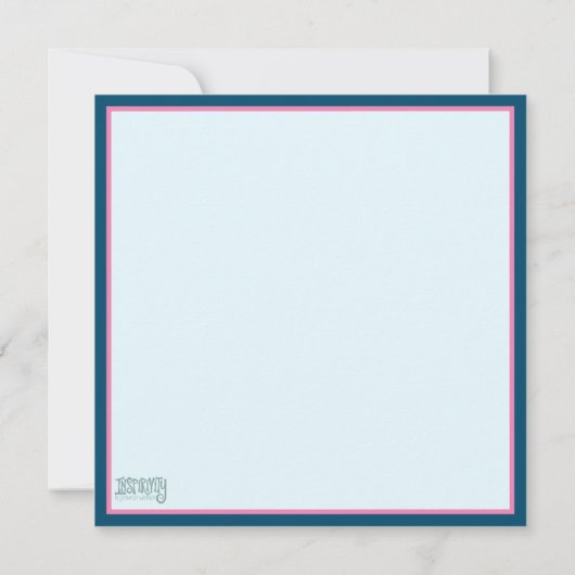 Hij is opgestaan  bloemenPasen Notitiekaartje (Achterkant)