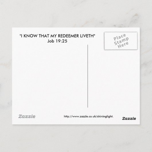 HIJ IS OPGESTAAN BRIEFKAART (Achterkant)