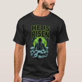 Hij Is Opgestaan Cthulhu Pasen T-shirt