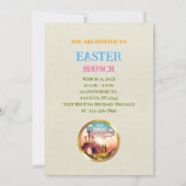Hij is opgestaan en viering van Pasen Kaart (Achterkant)