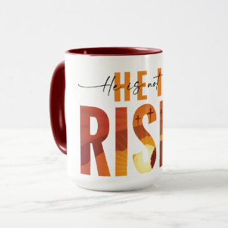 Hij Is Opgestaan Geloof Christelijke Gospel Koffie Mok
