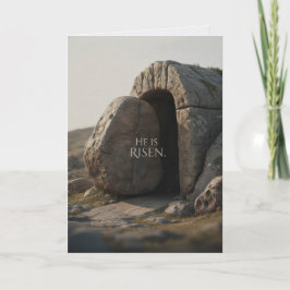 Hij Is Opgestaan Gelukkig Pasen Bulk Kerk Groetkaa Kaart