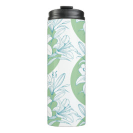 Hij is OPgestaan! - Groene + Turquoise Lelie Thermosbeker