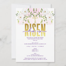 Hij is opgestaan in religieus Christelijk citaat P