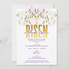 Hij is opgestaan in religieus Christelijk citaat P Kaart