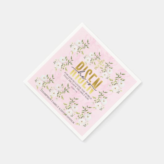 Hij is opgestaan in religieus Christelijk citaat P Servet (Hoek)