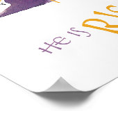 HIJ IS OPGESTAAN INDERDAAD PAASGOUD PAARSE GOUD POSTER (Hoek)