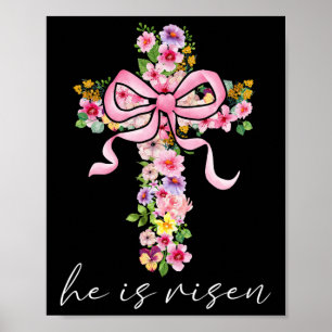 Hij Is Opgestaan Jezus Christelijke Coquette Boog  Poster