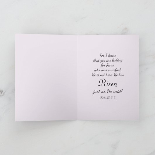 Hij is opgestaan kitten paas Kaart (Binnen)