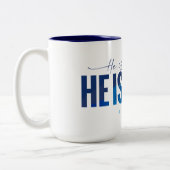 Hij is opgestaan koffie Mok (Links)