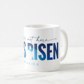 Hij is opgestaan koffie Mok (Voorkant rechts)