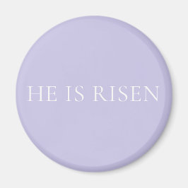 Hij Is Opgestaan Lavendel Pasen Christelijk Gelooo Magneet
