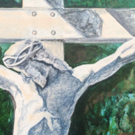 Hij is opgestaan Lukas 24:6 Christelijke Pasen/Hei T-shirt