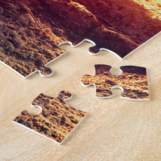 Hij is opgestaan met drie kruisen leeg graf Pasen Legpuzzel (Zijkant)