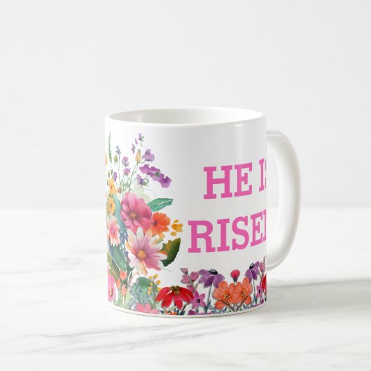 Hij is opgestaan Mok (Voorkant rechts)