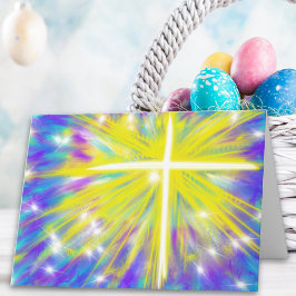 Hij is Opgestaan Paasfeest Christelijke Moderne Ku Feestdagen Kaart