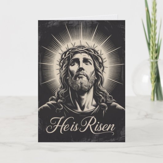 Hij Is Opgestaan Pasen Bulk Kaarten Kerk Groet (Voorkant)