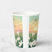 Hij is opgestaan Pasen Sunrise Paper cup Papieren Bekers (Links)