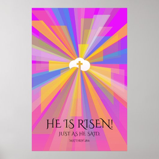 Hij Is Opgestaan! Poster (Voorkant)