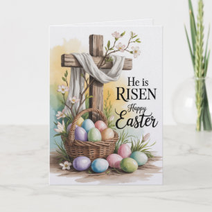 Hij is opgestaan Prettig Pasen Bulk Kaarten Kerk G