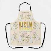 Hij is opgestaan religieus Christelijk Quote Zand  Schort (Voorkant)