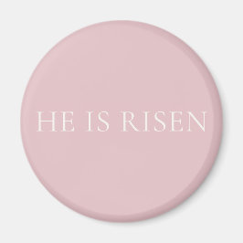 Hij Is Opgestaan Roze Pasen | Christelijk Gelofsde Magneet