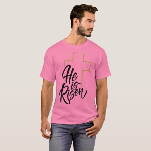 Hij is opgestaan Shirt (Voorkant volledig)