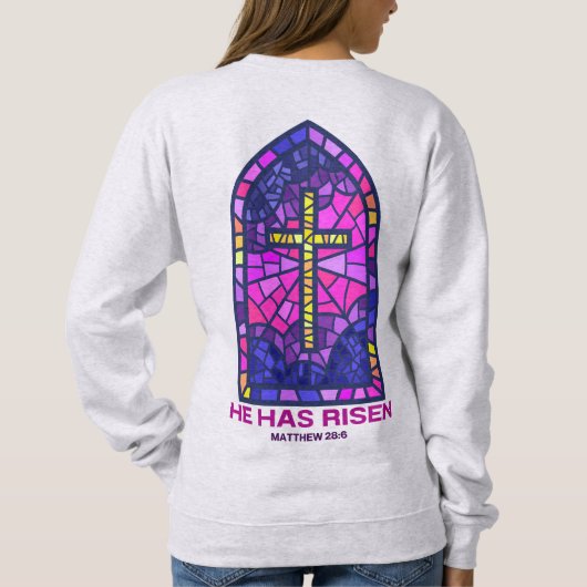 Hij Is Opgestaan Sweatshirt (Achterkant)