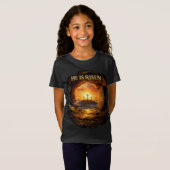 Hij is Opgestaan T-shirt (Voorkant volledig)