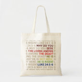 Hij is Opgestaan Tote Bag (Voorkant)