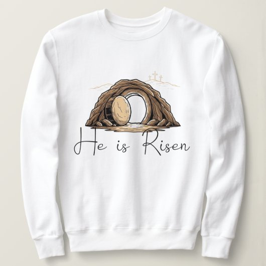 Hij is Opgestaan Trui (Design voorkant)