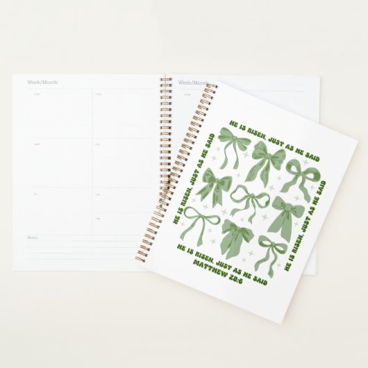 Hij is opgestaan uit de Pasen Bloemen Coquette Bow Planner (Display)