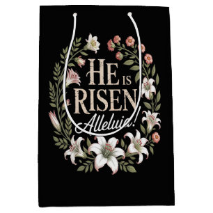 Hij Is Opgewekt Alleluia Bloemrijke Christelijke P Medium Cadeauzakje