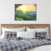 Hij Is Opgewekt! Canvas Afdruk (Insitu (Slaapkamer))