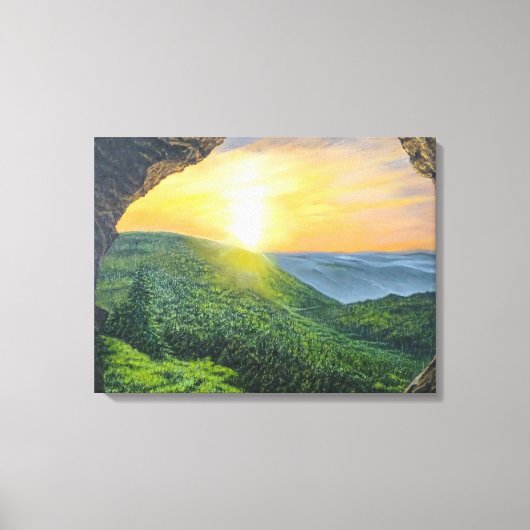 Hij Is Opgewekt! Canvas Afdruk (Voorkant)