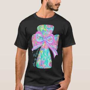 Hij Is Opgewekt Christelijke Jezus Bijbelvers Coqu T-shirt