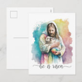 Hij Is Opgewekt Feestdagenkaart (Voorkant / Achterkant)