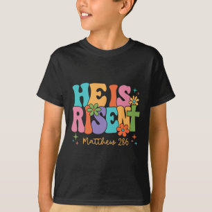 Hij Is Opgewekt Jezus Christelijk Gelukkig Pasen K T-shirt