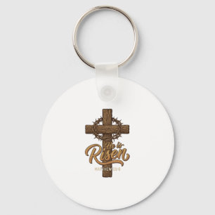 Hij Is Opgewekt Kruis Kroon Van Doornen Christelij Sleutelhanger