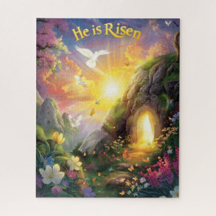 Hij Is Opgewekt — Paasopstanding — Lukas 24:6 Legpuzzel