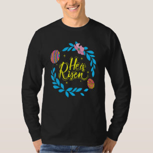 Hij Is Opgewekt Pasen Jezus Religieus Christelijk  T-shirt