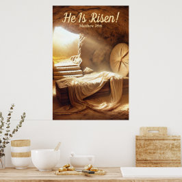 Hij Is Opgewekt! Pasen Poster