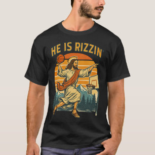 Hij Is Opgewekt Rizzin Pasen Christelijk Geloof Je T-shirt