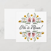 Hij is Opstanding Pasen  Kaart (Voorkant / Achterkant)